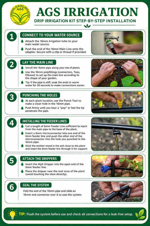 Drip Irrigation kit (Home garden)